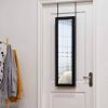 2-in-1 Black Wall or Door Mounted Jewelry Organizer Full Length Mirror