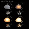 Small Bankers Lamp Desk Light Table Lamp with Marbleized White Glass Shade