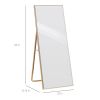 Gold Large Full Length Leaning Wall or Hanging Mirror