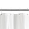 71-inch White Polyester Mildew Resistant Shower Curtain Liner