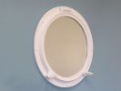 Gloss White Decorative Ship Porthole Mirror 24""