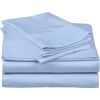 Queen Blue 100-Percent Egyptian Cotton 1000 Thread Count 4-Piece Sheet Set