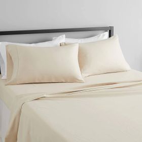 Queen Ivory 100-Percent Egyptian Cotton 1000 Thread Count 4-Piece Sheet Set