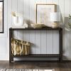 Industrial Farmhouse Entryway Table / Sofa Table in Brown Grey Wood Finish