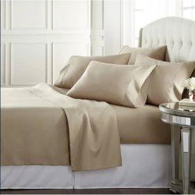 Twin size Taupe 100-Percent Egyptian Cotton 1000 Thread Count 3-Piece Sheet Set