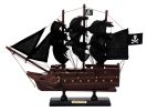 Wooden Captain Kidds Adventure Galley Black Sails Model Pirate Ship 12""