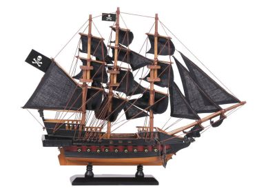 Wooden Captain Kidd's Adventure Galley Black Sails Limited Model Pirate Ship 15""