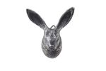 Rustic Silver Cast Iron Decorative Rabbit Hook 5""