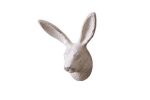 Whitewashed Cast Iron Decorative Rabbit Hook 5""