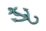 Seaworn Blue Cast Iron Anchor Hook 5""