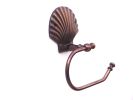 Antique Copper Seashell Hand Towel Holder 10""