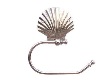 Chrome Seashell Hand Towel Holder 10""