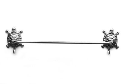 Chrome Turtle Bath Towel Holder 28""