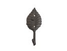 Cast Iron Birch Tree Leaf Decorative Metal Tree Branch Hook 5.5""