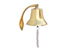 Brass Plated Hanging Harbor Bell 7&quot;