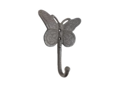 Cast Iron Butterly Decorative Metal Wall Hook 5""