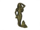 Rustic Gold Cast Iron Mermaid Hook 6""