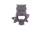 Cast Iron Owl Wall Mounted Bottle Opener 6""