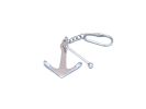 Chrome Admiralty Anchor Key Chain 6""