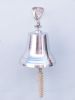 Chrome Hanging Ship's Bell 15""