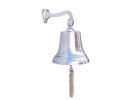 Chrome Hanging Ship's Bell 15""