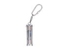 Chrome Hour Glass Key Chain 6""