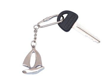 Chrome Yacht Key Chain 5""