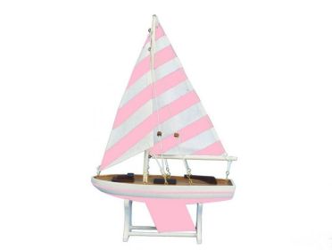 Wooden Decorative Sailboat Model Mermaid Princess 12""