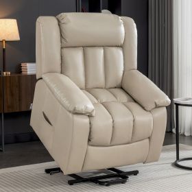 Lehboson Lift Recliner Chair, Electric Power Lift Recliner Chair for Elderly, (Beige)