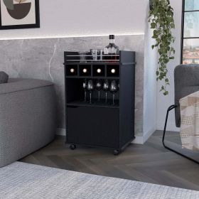 Bar Cart Kinsley, Living Room, Black