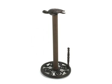 Cast Iron Sea Turtle Paper Towel Holder 13""