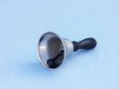 Brushed Nickel Hand Bell 7""