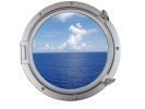 Silver Decorative Ship Porthole Window 24""