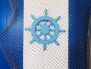 Light Blue Decorative Ship Wheel 12""