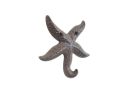 Cast Iron Wall Mounted Decorative Metal Starfish Hook 4'