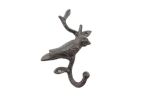 Cast Iron Decorative Bird Hook 6""