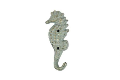 Antique Bronze Cast Iron Seahorse Hook 5""