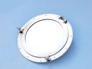 Brushed Nickel Deluxe Class Decorative Ship Porthole Mirror 20""