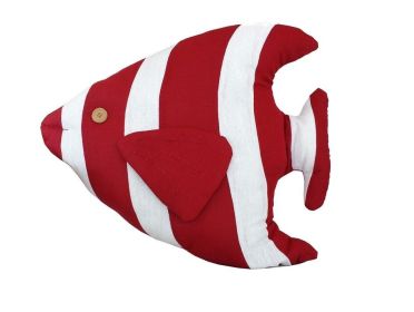 Red Tropical Fish Pillow 18""