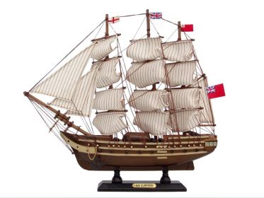 Wooden Master And Commander HMS Surprise Tall Model Ship 14""