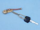 Solid Brass/Copper Bosun Whistle Key Chain