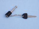 Chrome Spyglass with Leather Keychain 6""