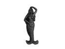 Rustic Silver Cast Iron Mermaid Door Knocker 7""