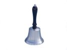 Brushed Nickel Hand Bell 9&quot;