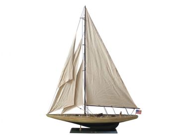 Wooden Rustic Enterprise Model Sailboat Decoration 60""