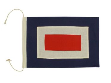 Letter W Cloth Nautical Alphabet Flag Decoration 20""