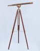 Floor Standing Antique Brass Anchormaster Telescope 65""