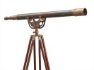 Floor Standing Antique Brass Anchormaster Telescope 65""