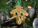 Brass Nautical Sextant Christmas Tree Ornament