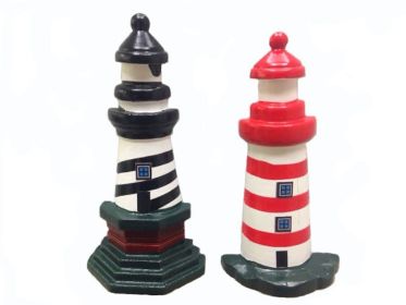 Wooden Cape Hatteras and Assateague Lighthouse Kitchen Magnets 4""